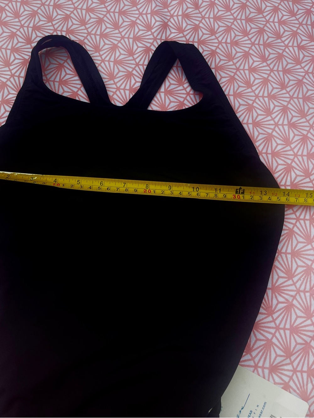 Dolphin Black Racerback Performance One Piece Swim Suit 38 NWT - Picture 5 of 6